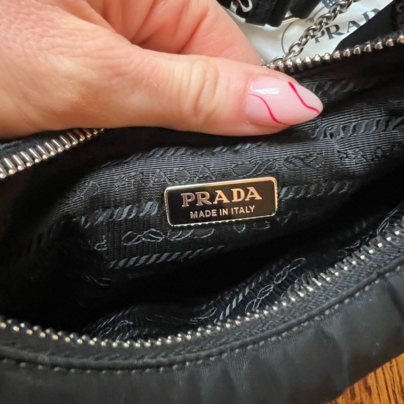 Prada Re Edition Nylon Polka Dot Crossbody Bag - Picture 4 of 10